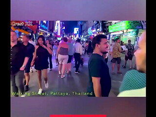 Walking down Walking Street in Pattaya on Halloween 2024... the neon lights are out, sexy costumes everywher...