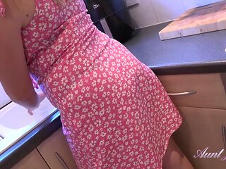 Having POV Fun in the Kitchen with Housewife Charlie Rae
