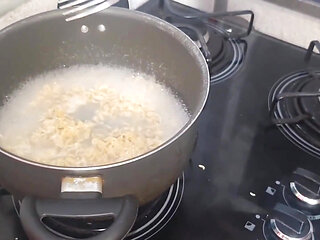 Feeding My Slave Piss Seasoned Noodles