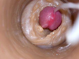 Precum squirting in my pussy Camera In Vagina 4k