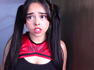 Cheerleader Girl in the Neighborhood