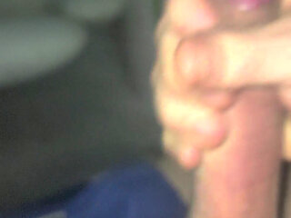 Horny teen masturbating hard cock