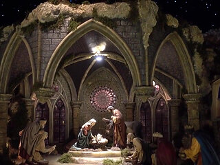 Angels celebrating Christmas