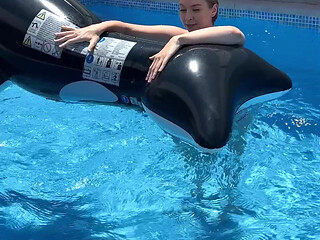 Filmed Lexi Montana Is Having Fun in Outdoor Pool!
