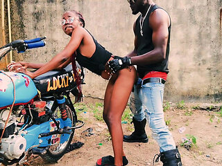 Sexy Petite Biker Vera Seduces Bollocks BBC to Fuck on Motorcycle Tour