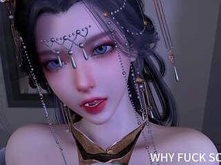 3D Cute Cosplay Asian MILF Got Fucked so Hard