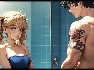Huge cock, 18 year cute girl, anime porn