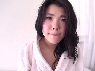 Japanese babe is getting measured after the intereview