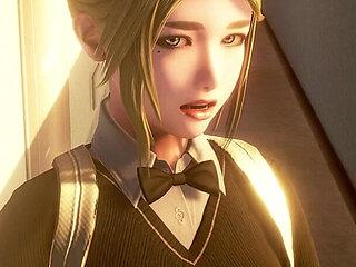 Murmur 9: Adam Presses Yui's Boobs First Time Apartment