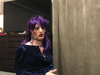 Extremely Hot Tatted Sissy Masturbation