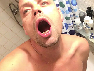 Piss, Jerking off, and Sperm on My Chin