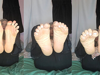 Showing off My Big Meaty Soles