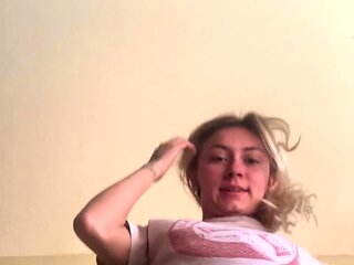 Blonde teen Sierras first erotic masturbation video