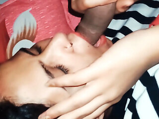 sucking big black cock cum in mouth