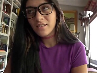 Big-Tits Brunette Craves Daddy Cock Anal Facial