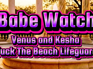 Two horny sluts take on the resort lifeguard in a wild and steamy threesome.