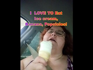 I love to eat ice cream and suck on Ice hunks like a cock