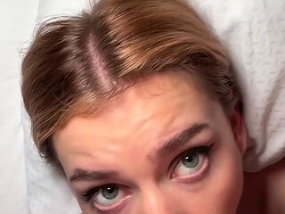 Tit fucked busty brunette blowjob babe sexy pov action