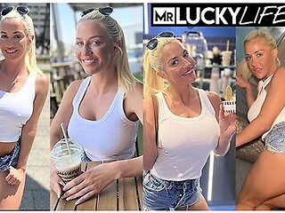 Meeting The Beautiful Blonde Sienna Day In Barcelona