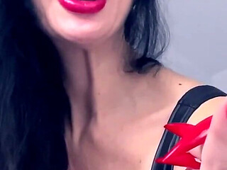 Long Nails Goddess Makes You Stroke for Her