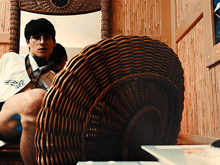 Having fun on the bed and working on the apartment (please like it)