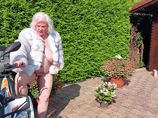 The Hottest and Horniest Granny in Germany Gets Wild and Horny at the Lake!