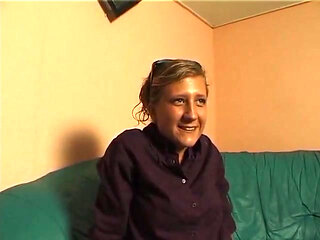 Small titted blonde rubs and fingers her pussy at the casting