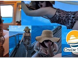 Sailor The Cuckold Is In The Toilet! Milf Fucked On A Cruise By A Stranger