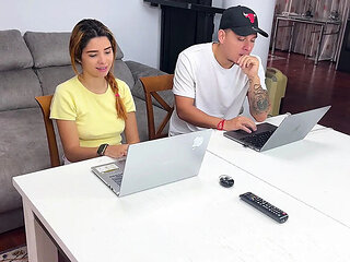 Rock Paper Scissors Sex Game Turns Into Hardcore Fuck with Horny Colombian Amateur