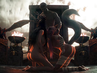 The Seven Realms 44 Atlas Kagome and Lilian Threesome Scene