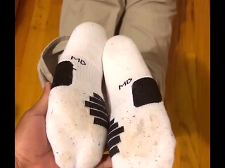 Imagine the smell from the dirty socks - kinkydannyxxx #malefeet #guysfeet #gayfootfetish #gayfeet