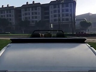 Lesbian lovers take advantage of broad daylight in GTA 5 setting
