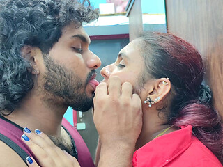 Hot lip lock in t shirt and shirt