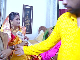 Desi Horny Indian Three Bhabhi wants to get Fucked By Their Dewar like a Bhabhi'_s Groupsex Party ( Hindi Audio )