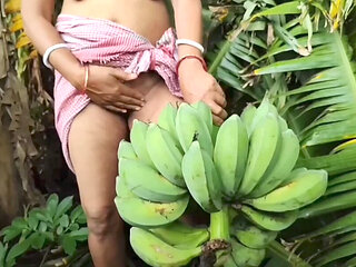 I went outside naked and picked bananas your nomita bhabhi.