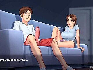 Jenny Gives Her Boyfriend A Foot Job Live On A Cam Show (summertime Saga Gameplay) - Car Toon
