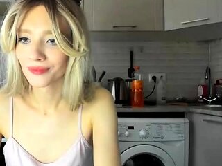 Blonde teen Sierras first erotic masturbation video