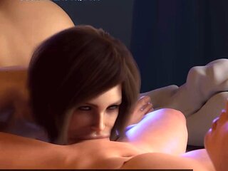 Stepson Fucks Stepmom In Bed, Husband Dozes Off Next To Them