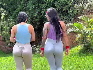 After exercising I give my ass to my boyfriend and go with my friend