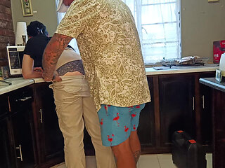 Fucked in the kitchen