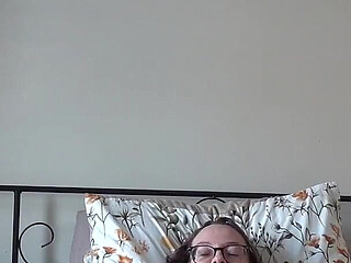 Playing with Pussy with Vibrator in Pantyhose