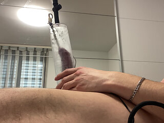 Cock suffer in the pipe.