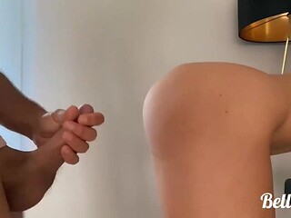 Bellatina gets what she likes, and sucks the shaft to swallow cum