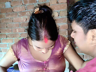 Husband Fucking virgin indian desi bhabhi before her marriage so hard and cum on her
