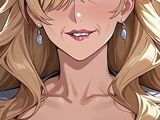 Blonde GILF Hentai Porn