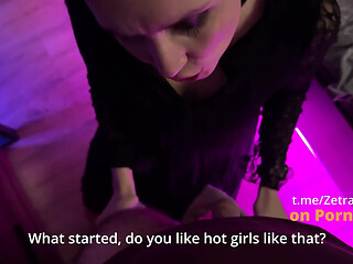 Hot Russian gets ass licked at the club