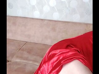 Red Dress Delicious Thighs Crossdresser