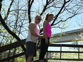 Teen Trainer Fucks Hard in Gym Workout - Jenny Simons Rough POV Creampie