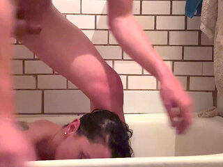 First in the bathroom from my tattooed girlfriend