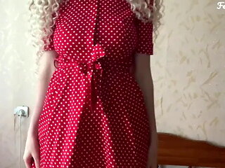 White Ass in a Red Dress Loves Anal/feralberryy